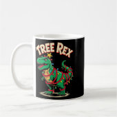Tree Rex Christmas Costume T-rex Dinosaur Xmas Lig Kaffeetasse (Links)