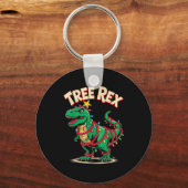 Tree Rex Christmas Costume T-rex Dinosaur Xmas Lig Schlüsselanhänger (Vorderseite)
