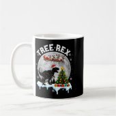 Tree Rex Christmas Dinosaur T-rex Xmas Pajama Men Kaffeetasse (Links)