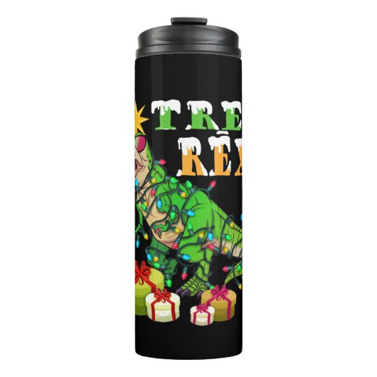 Tree Rex Christmas T-rex Boys Thermosbecher (Vorderseite)
