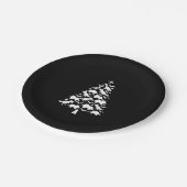 Tree Rex Christmas T-Shirt Pappteller (Schrägansicht)