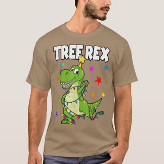 Tree Rex Dino Christmas for Dino Lovers Men and Wo T-Shirt