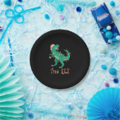 Tree Rex Dino T-Rex Weihnachtsbaum Funny Gift Idee Pappteller (Party)