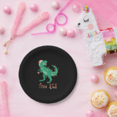 Tree Rex Dino T-Rex Weihnachtsbaum Funny Gift Idee Pappteller (Party)
