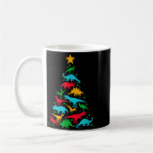 Tree Rex Dinosaur Dino Tree Christmas Tree Funny  Kaffeetasse (Links)