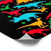 Tree Rex Dinosaur Dino Tree Christmas Tree Funny Poster (Ecke)