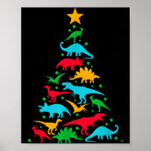 Tree Rex Dinosaur Dino Tree Christmas Tree Funny  Poster (Vorne)