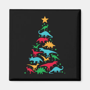 Tree Rex Dinosaur Dino Weihnachtsbaum Fu Magnet