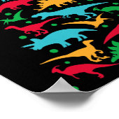 Tree Rex Dinosaur Dino Weihnachtsbaum Fu Poster (Ecke)