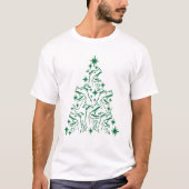 Tree Rex Dinosaur Dino Weihnachtsbaum Fu T-Shirt (Vorderseite)