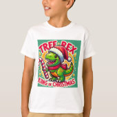 Tree Rex - Funny Christmas T-Rex T - Shirt (Vorderseite)