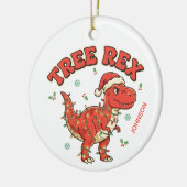 Tree Rex Funny Dinosaur Christmas Ornament Gift (Links)