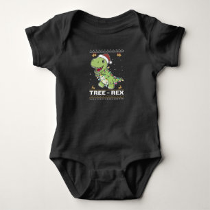 Tree-Rex Funny Dinosaur Pun T-Rex Baby Strampler