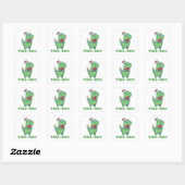 Tree-Rex Funny Dinosaur Pun T-Rex Square Sticker (Blatt)