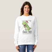 Tree-Rex Funny Dinosaur Pun T-Rex Sweatshirt (Vorne ganz)