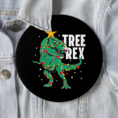 Tree Rex Funny TRex Lover Dinosaur Weihnachtsbaum Button (Beispiel)