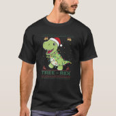 Tree Rex Funny Tyrannosaurus Rex Christmas Pun T-Shirt (Vorderseite)
