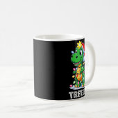 Tree Rex Funny Xmas T Rex Christmas Dinosaur Boys Kaffeetasse (VorderseiteRechts)