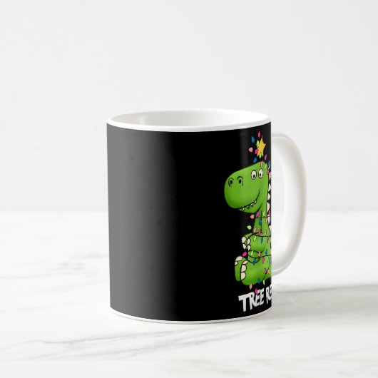 Tree Rex Funny Xmas Trex Boys Toddler Christmas Di Kaffeetasse (VorderseiteRechts)