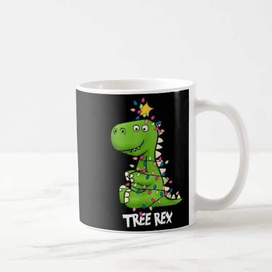 Tree Rex Funny Xmas Trex Boys Toddler Christmas Di Kaffeetasse (Rechts)