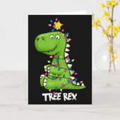 Tree Rex Funny Xmas Trex Boys Toddler Christmas Di Karte (Gelbe Blume)