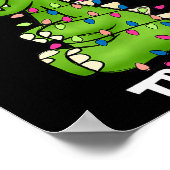 Tree Rex Funny Xmas Trex Boys Toddler Christmas Di Poster (Ecke)