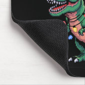 Tree Rex hässlicher Weihnachtspullover Dinosaurier Mousepad (Ecke)