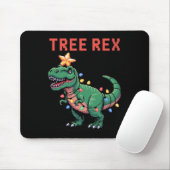 Tree Rex hässlicher Weihnachtspullover Dinosaurier Mousepad (Mit Mouse)