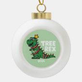 Tree Rex Keramik Kugel-Ornament (Vorderseite)