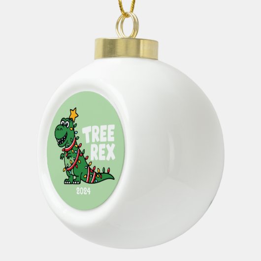 Tree Rex Keramik Kugel-Ornament (Rechts)