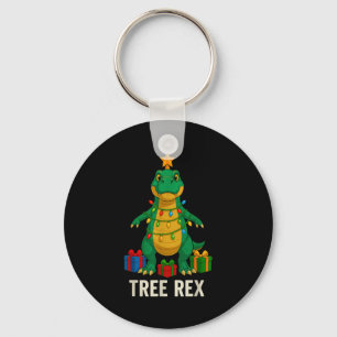Tree Rex Lustiger Dinosaurier Weihnachten Schlüsselanhänger