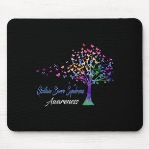 Tree Ribbon Guillain Byrre Syndrome Awareness Mousepad