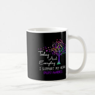 Tree Ribbon I support My Hero Epilepsy Awareness Kaffeetasse