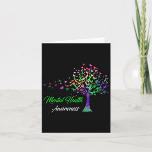 Tree Ribbon Mental Health Awareness Karte