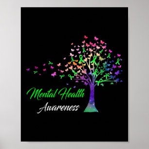 Tree Ribbon Mental Health Awareness Poster