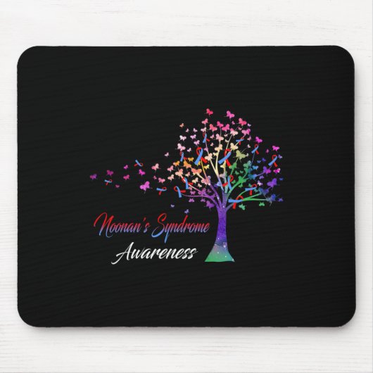 Tree Ribbon Noonans Syndrom Bewusstsein Mousepad (Vorne)