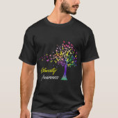 Tree Ribbon Obesity Awareness T T-Shirt (Vorderseite)