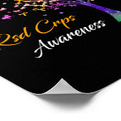 Tree Ribbon RSD CRPS Awareness Poster (Ecke)