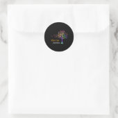 Tree Ribbon RSD CRPS Awareness Runder Aufkleber (Tasche)