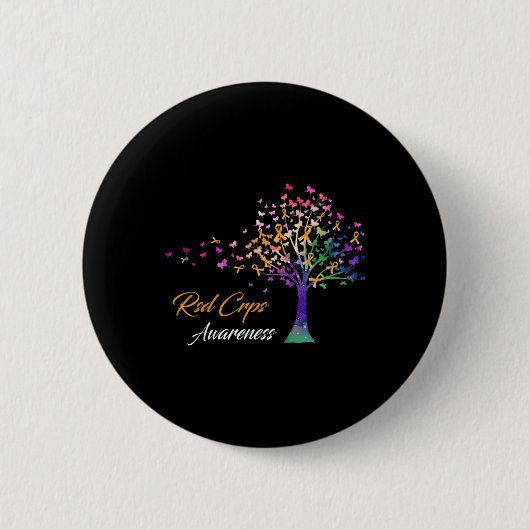 Tree Ribbon Rsd Crps Bewusstsein Button (Vorderseite)