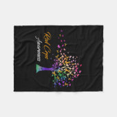Tree Ribbon Rsd Crps Bewusstsein Fleecedecke (Vorderseite (Horizontal))