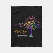 Tree Ribbon Rsd Crps Bewusstsein Fleecedecke (Vorderseite)