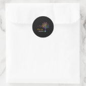 Tree Ribbon Rsd Crps Bewusstsein Runder Aufkleber (Tasche)