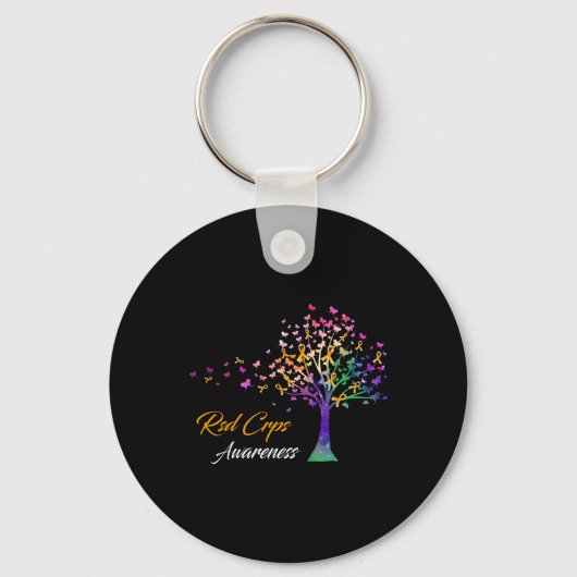 Tree Ribbon Rsd Crps Bewusstsein Schlüsselanhänger (Vorderseite)