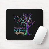 Tree Ribbon Still Fighting Suicide Prevention Awar Mousepad (Mit Mouse)
