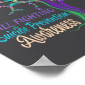 Tree Ribbon Still Fighting Suicide Prevention Awar Poster (Ecke)