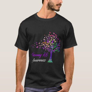 Tree Ribbon Trisomy 18 Bewusstsein T-Shirt