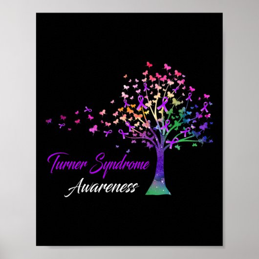 Tree Ribbon Turner Syndrome Awareness Poster (Vorne)