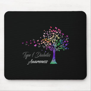 Tree Ribbon Typ 1 Diabetes Mousepad