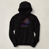 Tree Ribbons ALZ Awareness Support ALZ Krieger Hoodie (Design vorne)